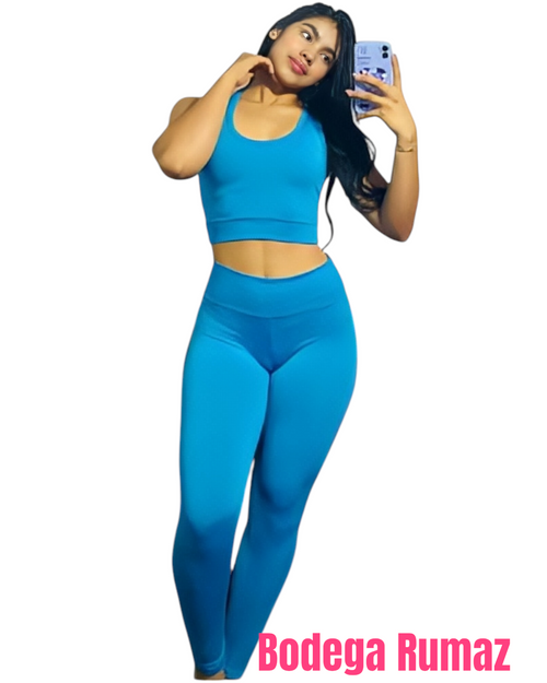 Conjunto Deportivo Leggins Tela Suplex LG